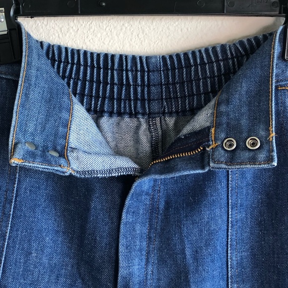 Sears Roebuck & Co Jeans the Fit Size 14 Approx Modern 4-6 Pants Elastic Ruched - Picture 4 of 7